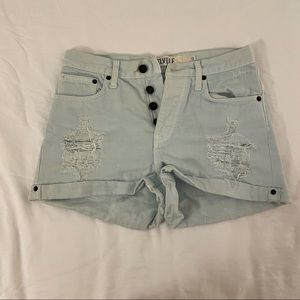 Brandy Melville Light Blue Denim Shorts